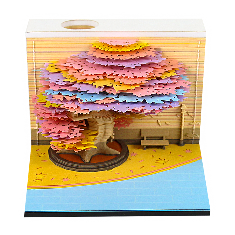 Tree Of All Seasons Omoshiroi 3D Notepad — main view
