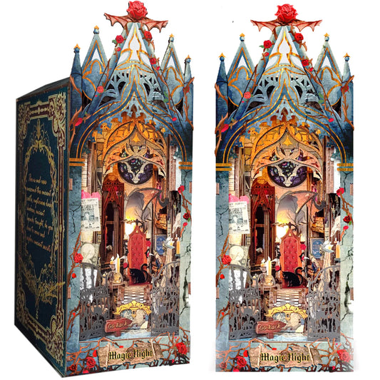 Twilight Castle DIY Book Nook Kit — detalied side view