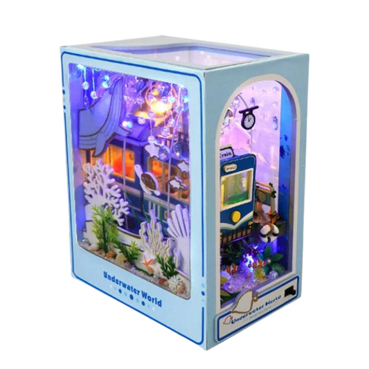 Under Water DIY Book Nook Kit — detalied side view