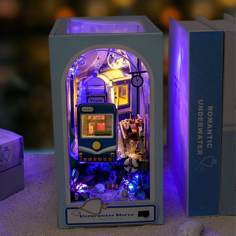 Under Water DIY Book Nook Kit — front angle