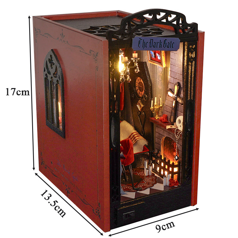 Vampire Diary DIY Book Nook Kit — detalied side view