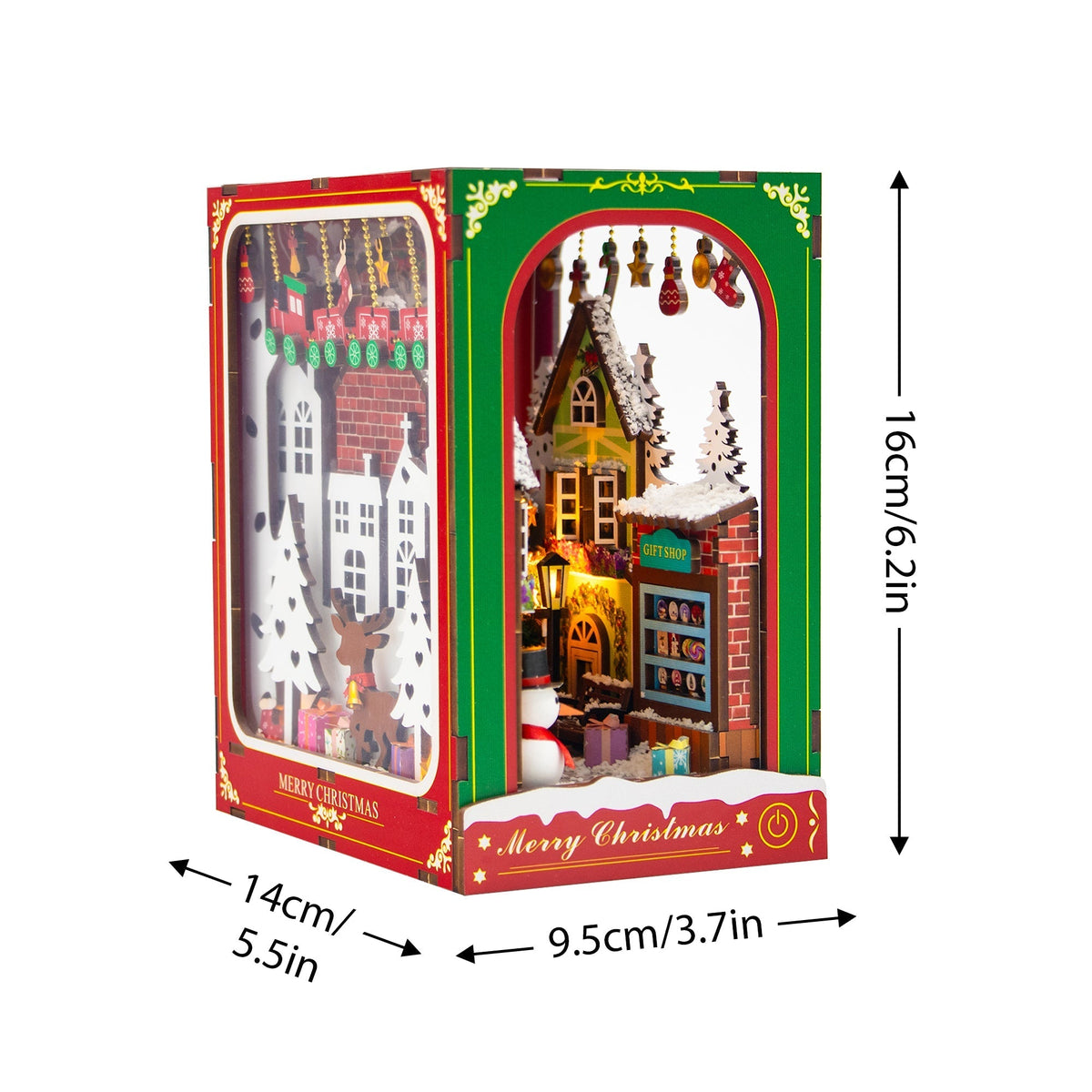 Winter Of Christmas DIY Book Nook Kit — box and pieces
