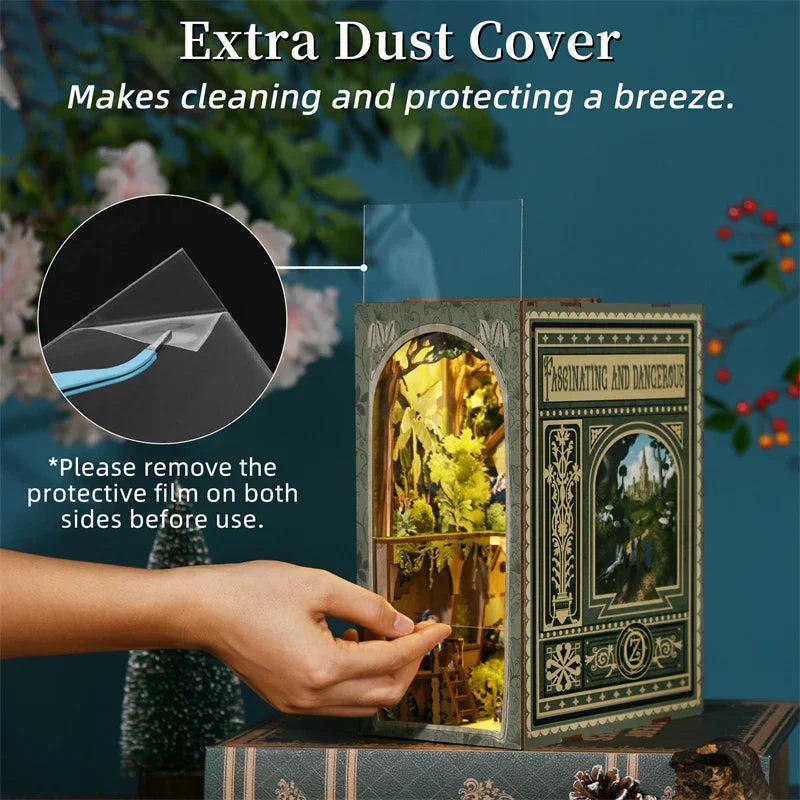Wizard Of Oz DIY Book Nook Kit — detalied side view
