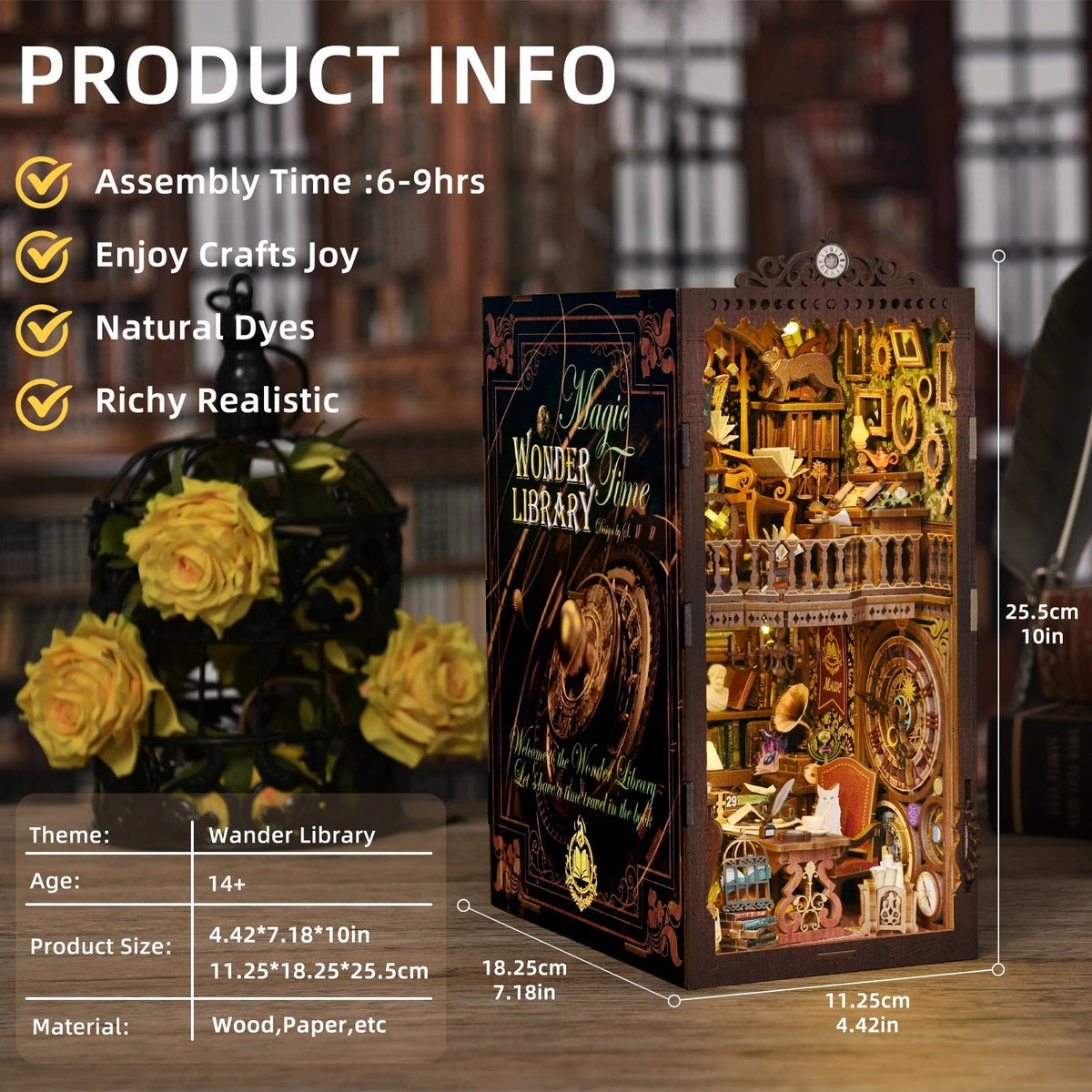 Wonder Library DIY Book Nook Kit — main view