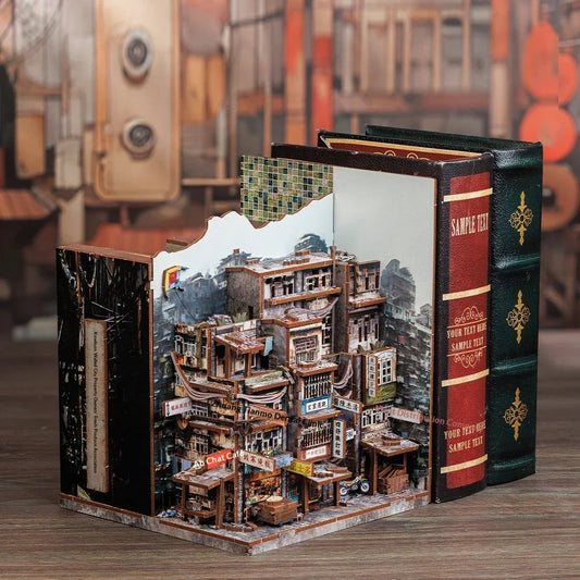 Kowloon Walled City Book Nook Kit – Twilight of the Warriors: Walled In | AnalogMaker