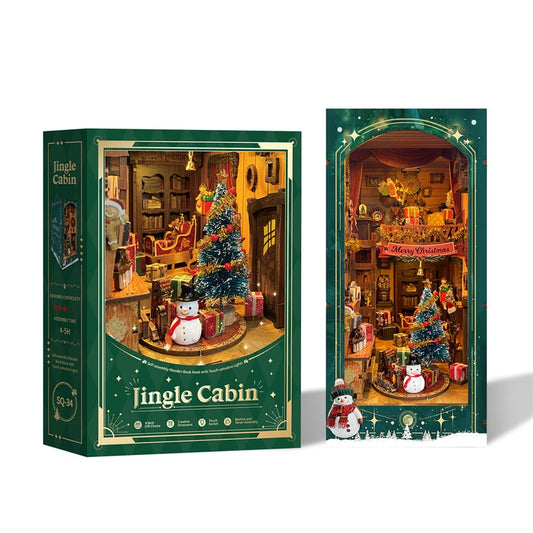 Jingle Cabin DIY Book Nook Kit | AnalogMaker