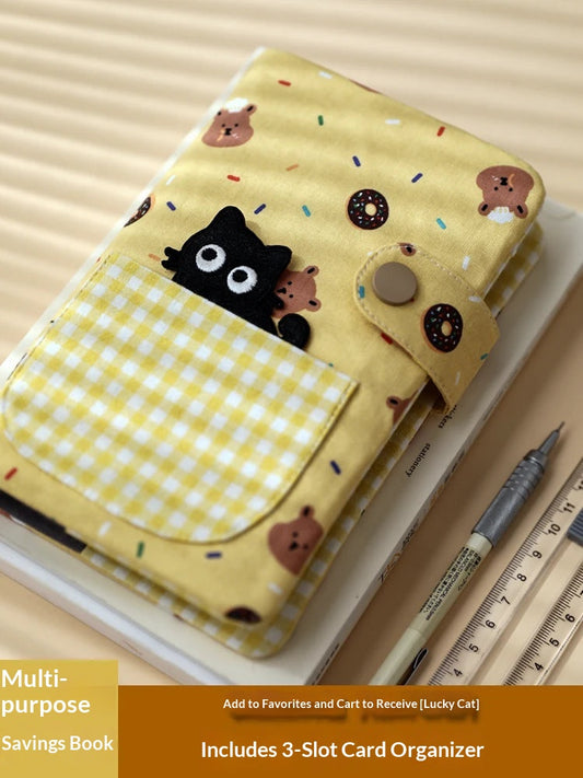 Cash Stuffing Budget Binder | Fabric Savings Organizer